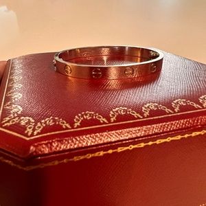 White gold Cartier Love Bracelet